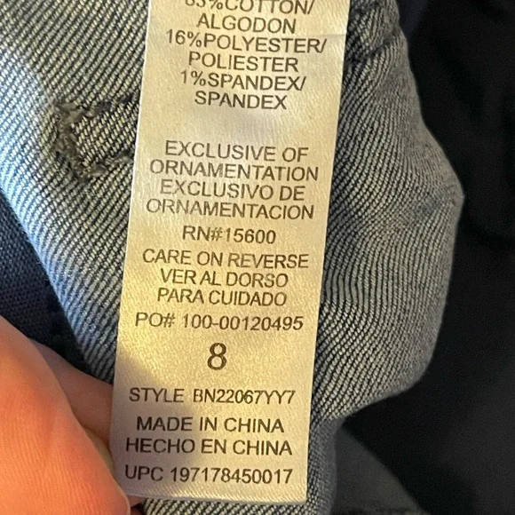 Democracy ab Technology Stylish Blue Distressed Jeans size 8 - Picture 7 of 10